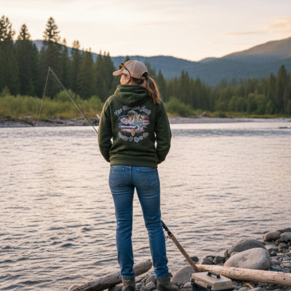 back of black hoodie